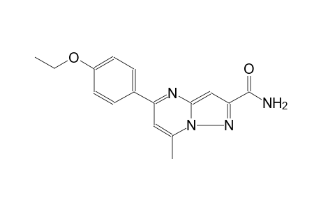 5-(4-ethoxyphenyl)-7-methylpyrazolo[1,5-a]pyrimidine-2-carboxamide