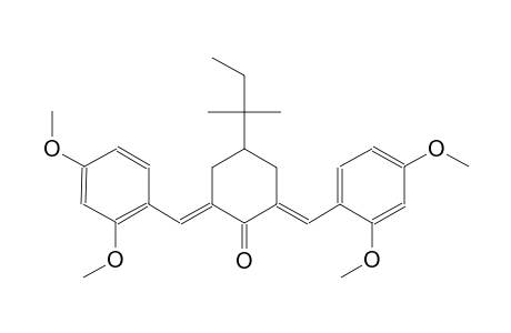 cyclohexanone, 2,6-bis[(2,4-dimethoxyphenyl)methylene]-4-(1,1-dimethylpropyl)-, (2E,6E)-