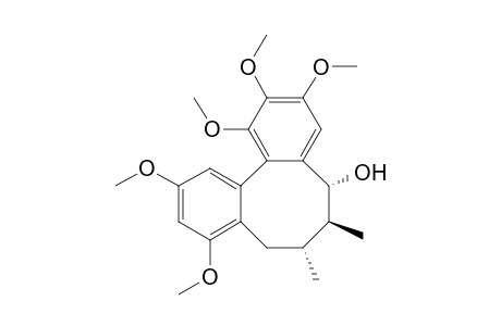 Dibenzo[a,c]cycloocten-5-ol, 5,6,7,8-tetrahydro-1,2,3,9,11-pentamethoxy-6,7-dimethyl-, [5R-(5.alpha.,6.beta.,7.alpha.)]-
