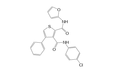 N~3~-(4-chlorophenyl)-N~2~-(2-furyl)-4-phenyl-2,3-thiophenedicarboxamide