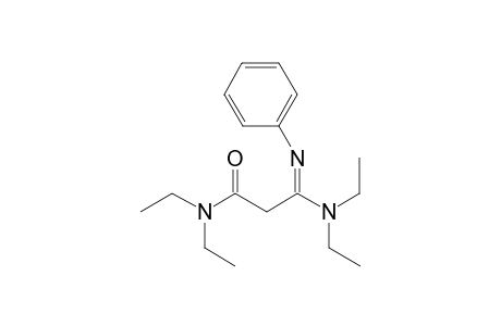 3-Diethylamino-3-(phenylimino)-N,N-diethylpropanamide