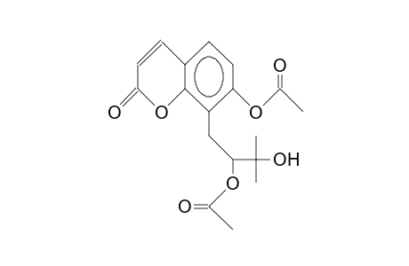 7-Acetoxy-8-(2-acetoxy-3-hydroxy-3-methyl-butyl) -coumarin