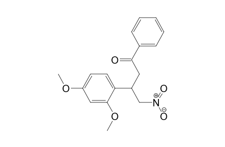 3-(2',4'-dimethoxyphenyl)-4-nitro-1-phenylbutan-1-one