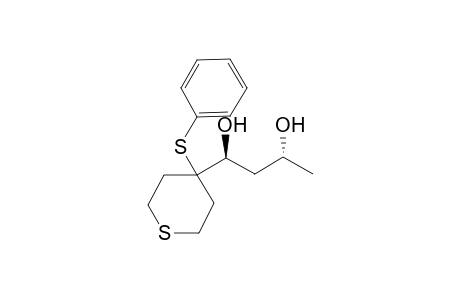 anti-(2SR,4RS)-2,4-Dihydroxy-4-[(4'-phenylsulfanyl)thian-4'-yl]butane