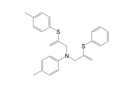 N-(2'-para-tolylthio-2'-propenyl)-N-(2''-phenylthio-2''-propenyl)-para-toluidine