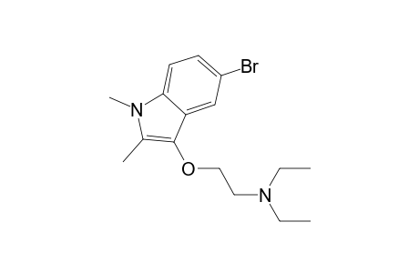 5-Bromo-1,2-dimethyl-3-[2'-(N,N-diethylamino)ethoxy]-indole