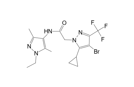 2-[4-bromo-5-cyclopropyl-3-(trifluoromethyl)-1H-pyrazol-1-yl]-N-(1-ethyl-3,5-dimethyl-1H-pyrazol-4-yl)acetamide