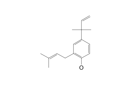 4-(1,1-DIMETHYL-2-PROPENYL)-2-(3-METHYL-2-BUTENYL)-PHENOL