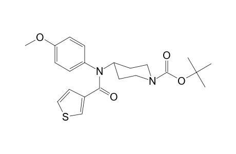 tert-Butyl-4-[(4-methoxyphenyl)(thiophene-3-carbonyl)amino]piperidine-1-carboxylate