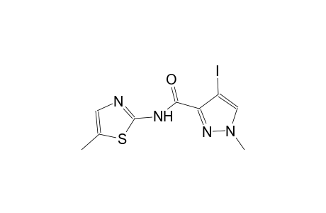 4-iodo-1-methyl-N-(5-methyl-1,3-thiazol-2-yl)-1H-pyrazole-3-carboxamide