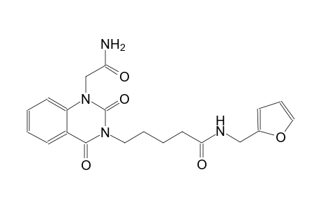 5-(1-(2-amino-2-oxoethyl)-2,4-dioxo-1,4-dihydro-3(2H)-quinazolinyl)-N-(2-furylmethyl)pentanamide