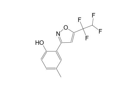 4-methyl-2-[5-(1,1,2,2-tetrafluoroethyl)-3-isoxazolyl]phenol