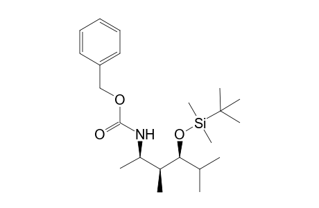 (phenylmethyl) N-[(2R,3S,4S)-4-[tert-butyl(dimethyl)silyl]oxy-3,5-dimethyl-hexan-2-yl]carbamate
