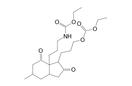 (1RS,3aSR,5RS,7aSR)-7a-[3-[(ethoxycarbonyl)amino]-propyl]octahydro-1-[3-[(ethoxycarbonyl)oxy]propyl]-5-methyl-2,7-dioxo-1H-indene