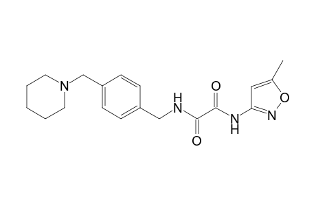 Ethanediamide, N(1)-(5-methyl-3-isoxazolyl)-N(2)-[[4-(1-piperidinylmethyl)phenyl]methyl]-
