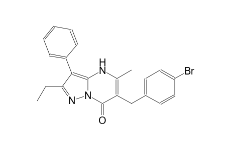 pyrazolo[1,5-a]pyrimidin-7(4H)-one, 6-[(4-bromophenyl)methyl]-2-ethyl-5-methyl-3-phenyl-