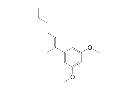 (E)-1-(hept-2-en-2-yl)-3,5-dimethoxybenzene