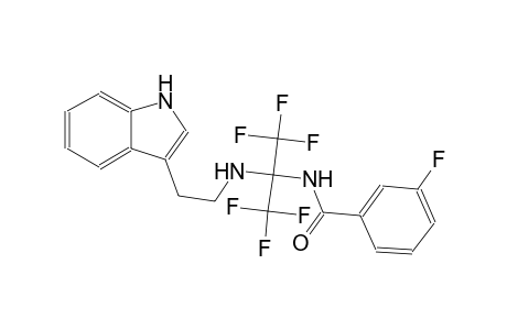3-Fluoro-N-[2,2,2-trifluoro-1-[2-(1H-indol-3-yl)-ethylamino]-1-trifluoromethyl-ethyl]benzamide