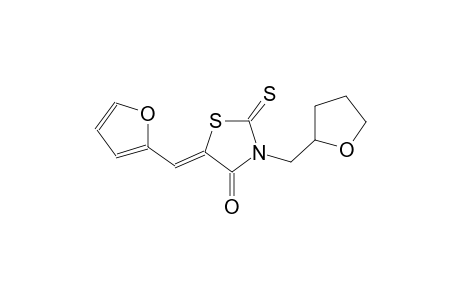 (5Z)-5-(2-furylmethylene)-3-(tetrahydro-2-furanylmethyl)-2-thioxo-1,3-thiazolidin-4-one