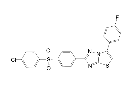 2-(4-(4-CHLOROPHENYLSULFONYL)-PHENYL)-6-(4-FLUOROPHENYL)-THIAZOLO-[3,2-B]-[1,2,4]-TRIAZOLE