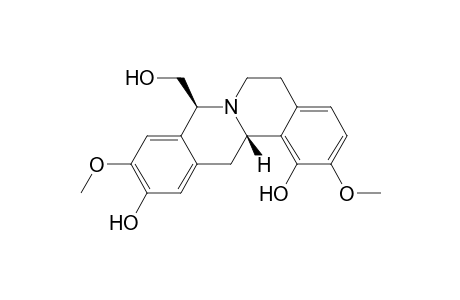 (8S,13aS)-2,10-dimethoxy-8-methylol-6,8,13,13a-tetrahydro-5H-isoquinolin[2,1-b]isoquinoline-1,11-diol