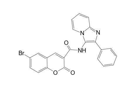 6-Bromanyl-2-oxidanylidene-N-(2-phenylimidazo[1,2-a]pyridin-3-yl)chromene-3-carboxamide