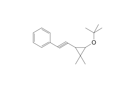 tert-Butyl 2,2-dimethyl-3-(2-phenyl-1-ethynyl)cyclopropyl ether, (E)-