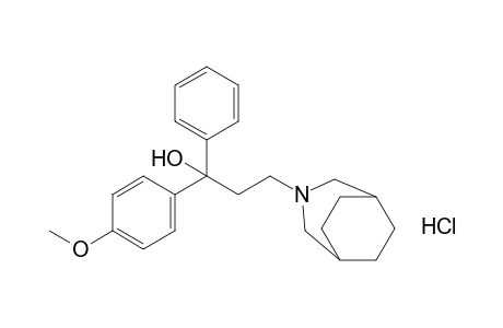 a-(p-methoxyphenyl)-a-phenyl-3-azabicyclo[3.2.2]nonane-3-propanol, hydrochloride