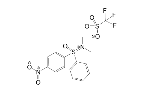 N-Methyl-N-[(4-nitrophenyl)(oxo)(phenyl)-lamda6-sulfaneylidene]methanaminium trifluoromethanesulfonate