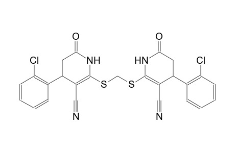 3-pyridinecarbonitrile, 4-(2-chlorophenyl)-2-[[[[4-(2-chlorophenyl)-3-cyano-1,4,5,6-tetrahydro-6-oxo-2-pyridinyl]thio]methyl]thio]-1,4,5,6-tetrahydro-6-oxo-