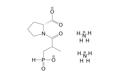 2-METHYL-3-PHOSPHONONISTOPROPIONYL-L-PROLINE, DIAMMONIUM SALT