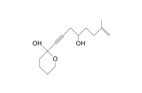 7-Methyl-1-(tetrahydro-2-methoxy-pyran-2-yl)-oct-7-en-1-yn-4-ol