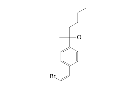 2-{4-[(Z)-2-bromoethenyl]phenyl}hexan-2-ol