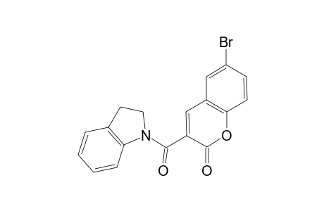 6-Bromo-3-(2,3-dihydro-1H-indol-1-ylcarbonyl)-2H-chromen-2-one