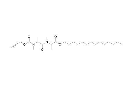 Alanylalanine, N,N'dimethyl-N-allyloxycarbonyl-, tetradecyl ester