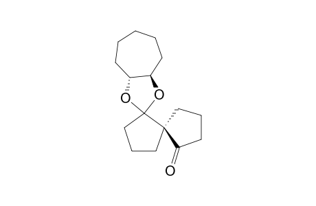 Dispiro[(3aS,8aR)-hexahydrocyclohepta-1,3-dioxole-2,1'-cyclopentane-2',1"-(1"R)-cyclopentane]-2"-one