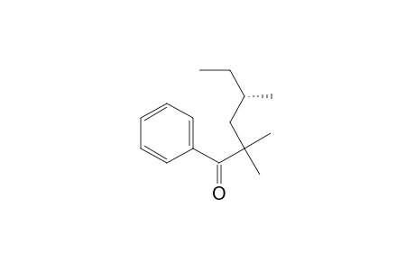 1-Hexanone, 2,2,4-trimethyl-1-phenyl-, (S)-