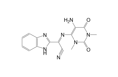 (2E)-[(5-amino-1,3-dimethyl-2,6-dioxo-1,2,3,6-tetrahydro-4-pyrimidinyl)imino](1H-benzimidazol-2-yl)ethanenitrile