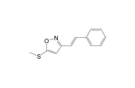 5-(methylthio)-3-[(E)-2-phenylethenyl]isoxazole