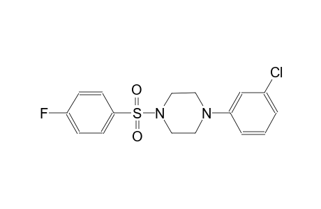 1-(3-chlorophenyl)-4-[(4-fluorophenyl)sulfonyl]piperazine