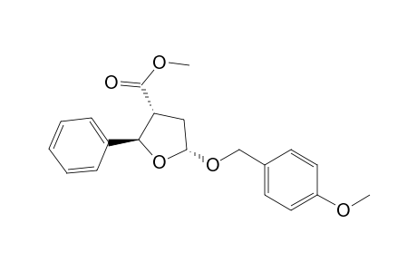 Methyl (R*,R*,R*)-2-Phenyl-5-((4-methoxyphenyl)methoxy)-2,3,4,5-tetrahydro-3-furancarboxylate