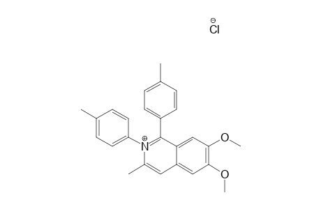6,7-DIMETHOXY-3-METHYL-1-(4-METHYLPHENYL)-2-(4-METHYLPHENYL)-ISOQUINOLINIUM-CHLORIDE