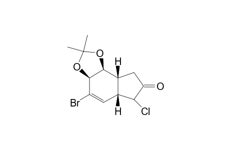 (3aS,5aS,8aR,8bS)-4-Bromo-6-chloro-2,2-dimethyl-3a,5a,6,8,8a,8b-hexahydro-1,3-dioxa-as-indacen-7-one