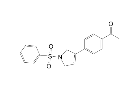 1-[4-(1-Benzenesulfonyl-2,5-dihydro-1H-pyrrol-3-yl)phenyl]ethanone