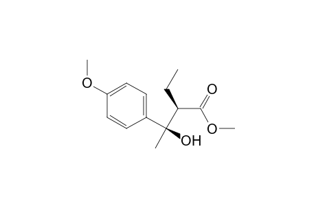 Syn-methyl 2-ethyl-3-hydroxy-3-(4-methoxyphenyl)butanoate