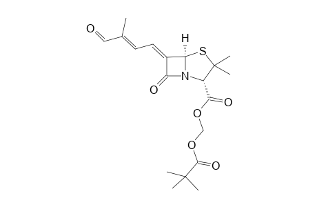 Pivaloyloxymethyl-6-(3'-Methyl-4'-oxobut-2'-enylidene)peni-cillanate