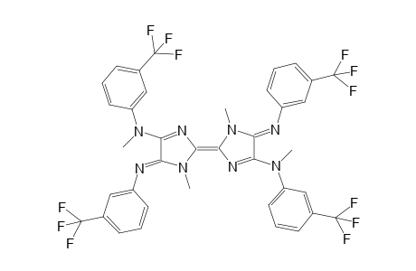 1,1',N(4),N(4')-Tetramethyl-N(4),N(4')-bis(3'-trifluoromethylphenyl)-5,5'-bis[(trifluoromethyl)phenylimino]-1,5,1',5'-tetrahydro-[2,2']bis-imidazolidene-4,4'-diamine