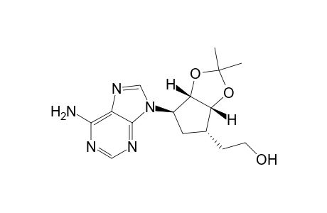 4H-Cyclopenta-1,3-dioxole-4-ethanol, 6-(6-amino-9H-purin-9-yl)tetrahydro-2,2-dimethyl-, [3aR-(3a.alpha.,4.alpha.,6.alpha.,6a.al pha.)]-