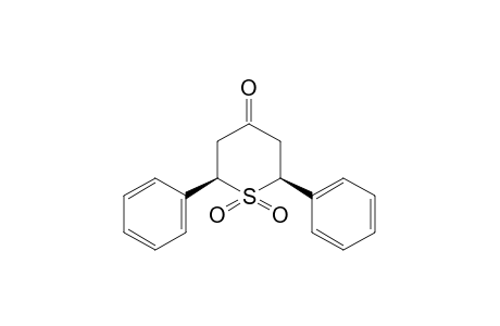 cis-2,6-DIPHENYLTETRAHYDRO-4H-THIOPYRAN-4-ONE, 1,1-DIOXIDE
