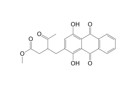 2-(2'-Carbomethoxymethyl-3'-oxobutyl)-1,4-dihydroxyanthraquinone